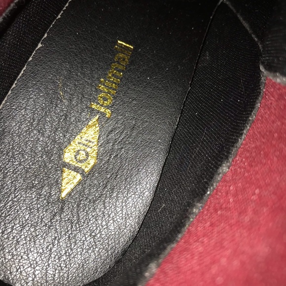 NEW Red suede ankle chunky heel bootie - Picture 4 of 4